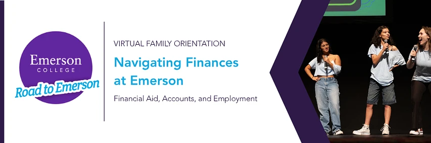 Logo for Family Virtual Orientation: Navigating Finances at Emerson: Aid, Accounts, and Employment